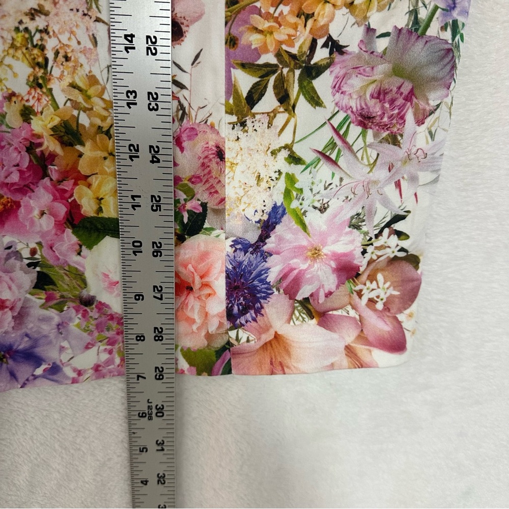 Zara Strapless Dress Floral size L Women - Picture 14 of 16